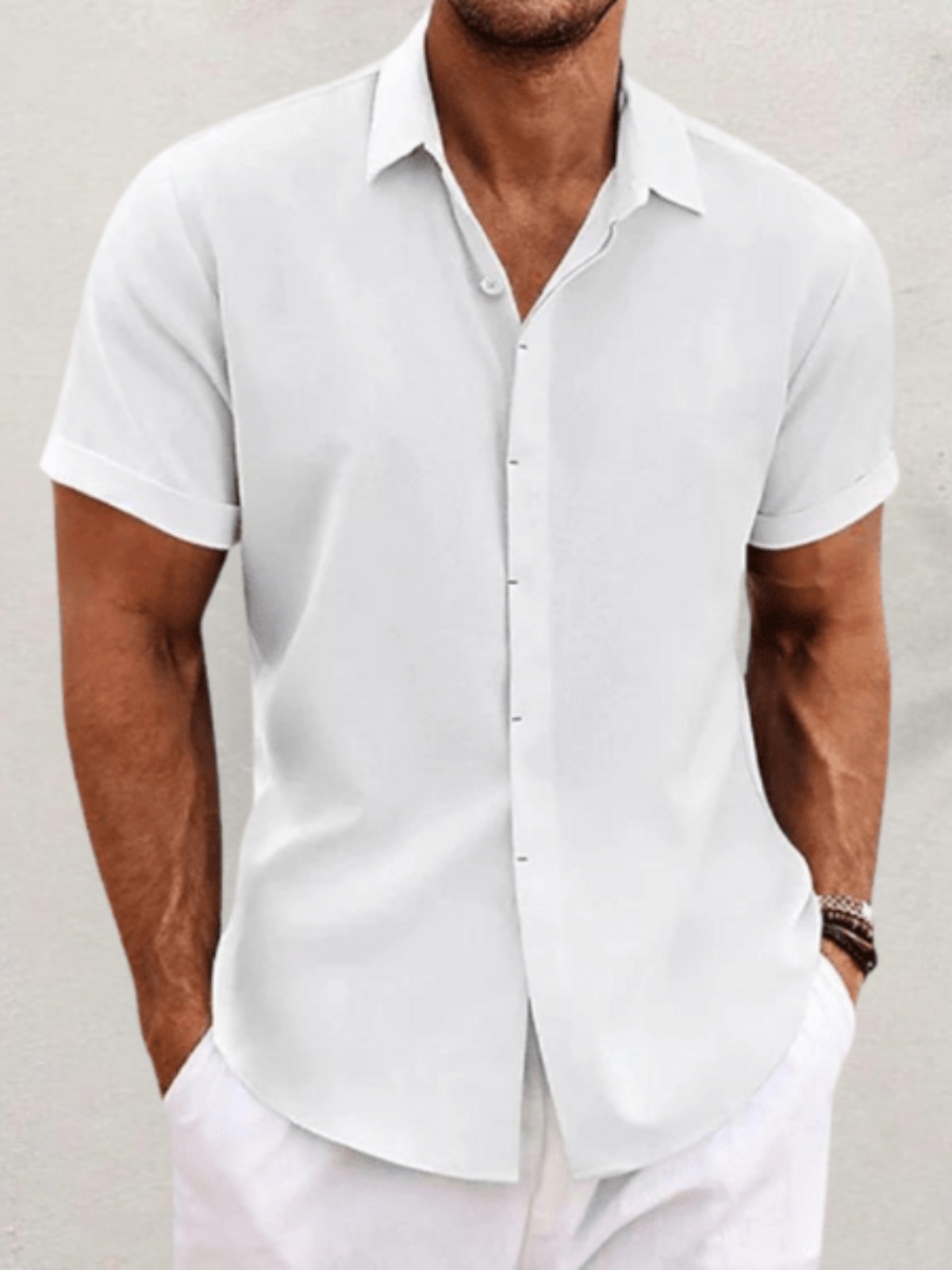 Ángel | Camisa clásica de lino