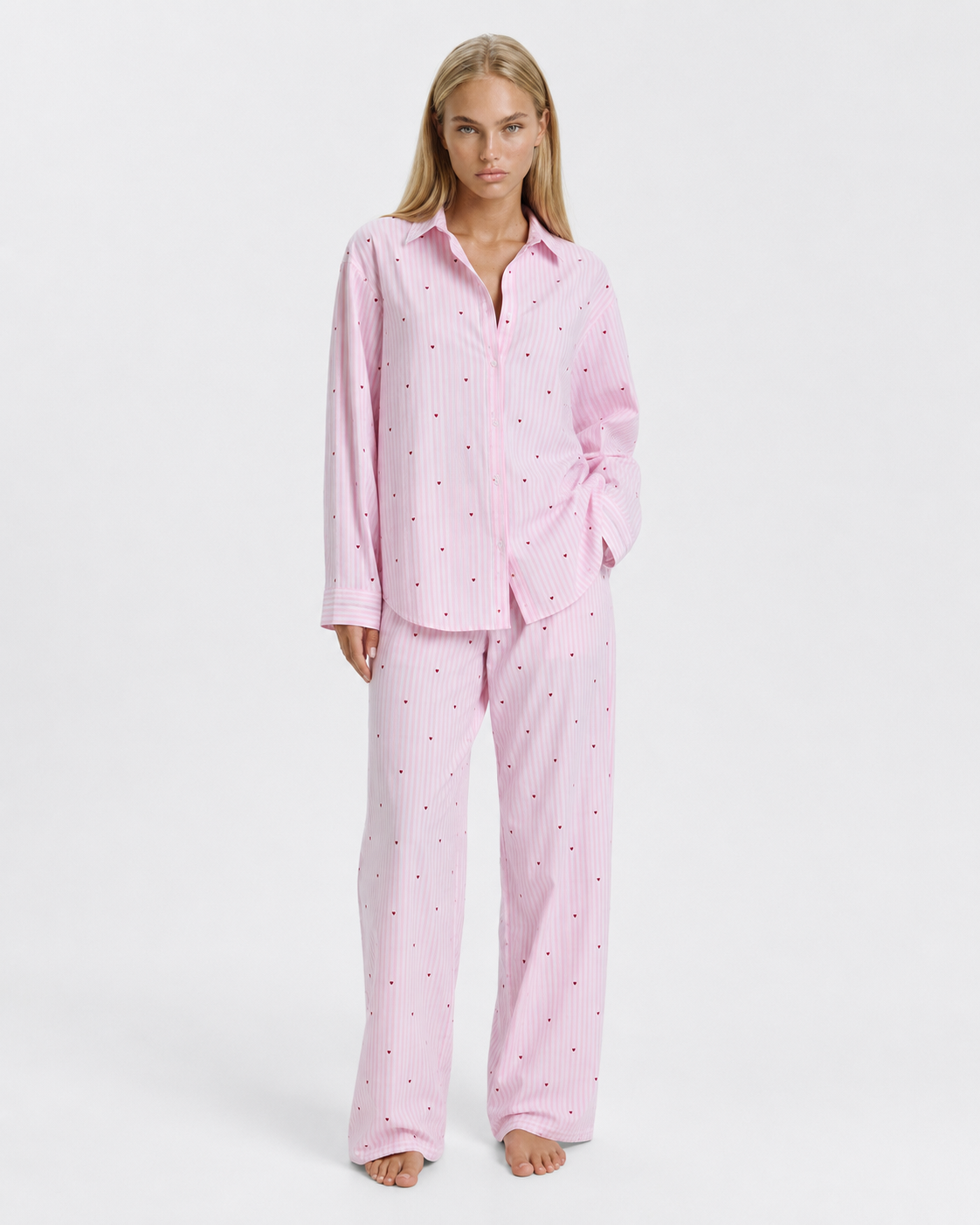 Conjunto de Pijama a Rayas Sweetheart