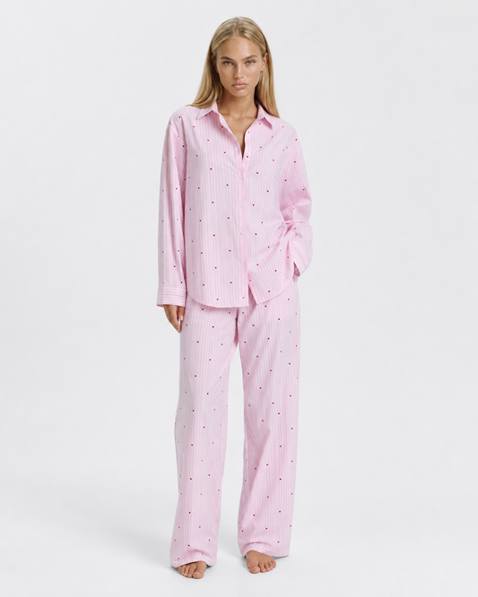 Conjunto de Pijama a Rayas Sweetheart