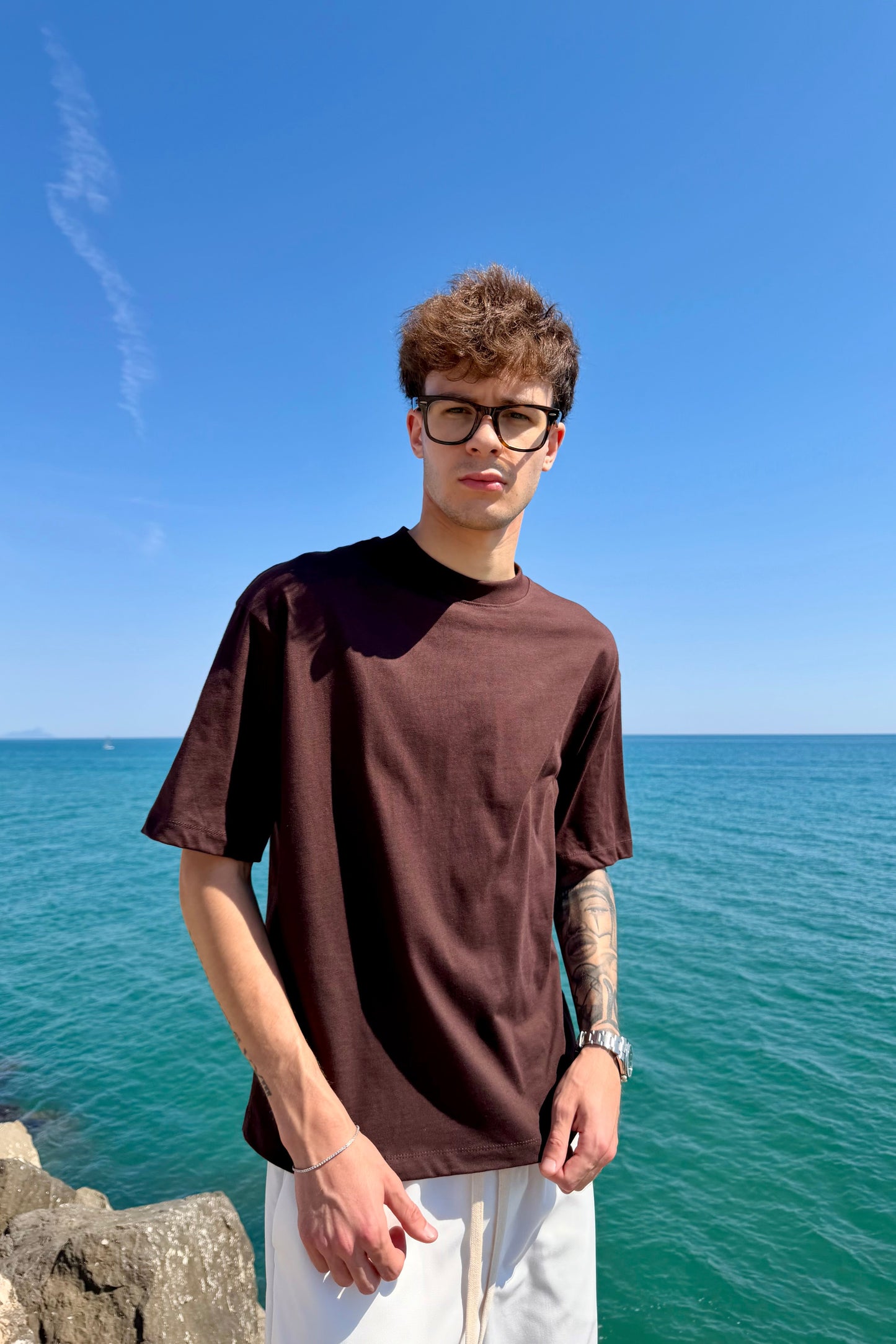 Camiseta Corta Marrón