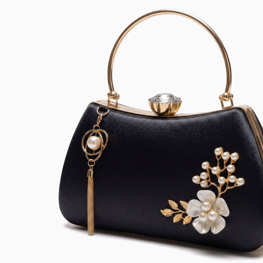 Bolso de Mano de Perlas Fleur
