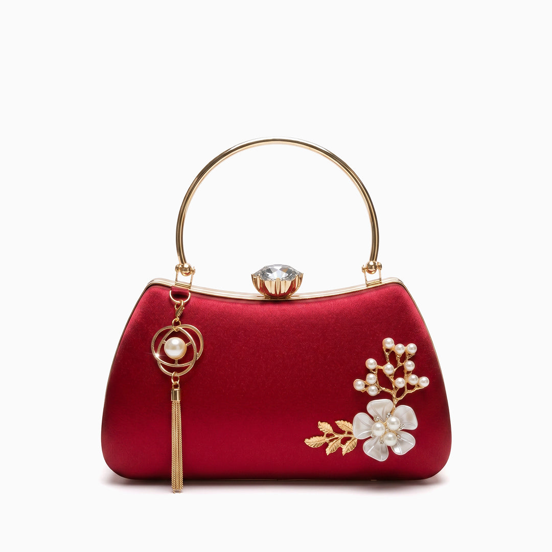 Bolso de Mano de Perlas Fleur