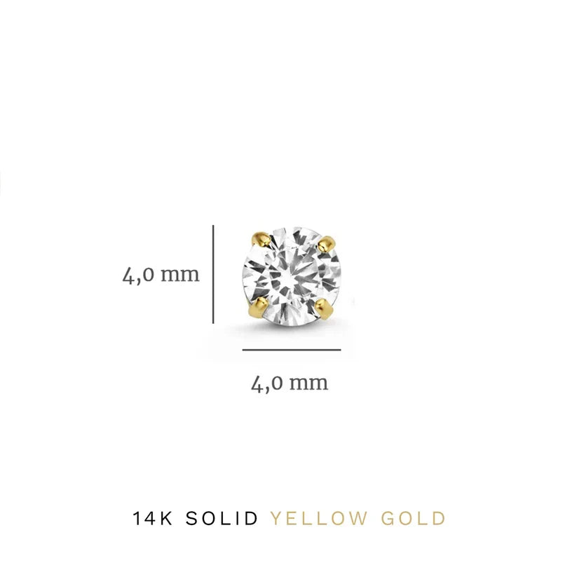 Dara Brillane Piedra Pendientes Set | Oro