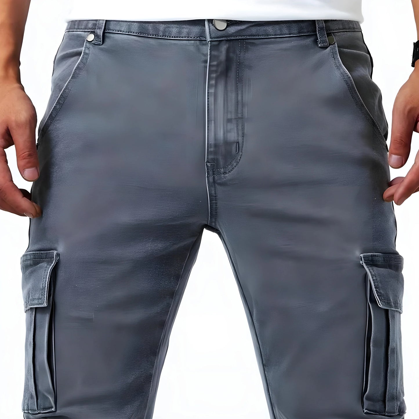 Pantalones elásticos Marino Cargo