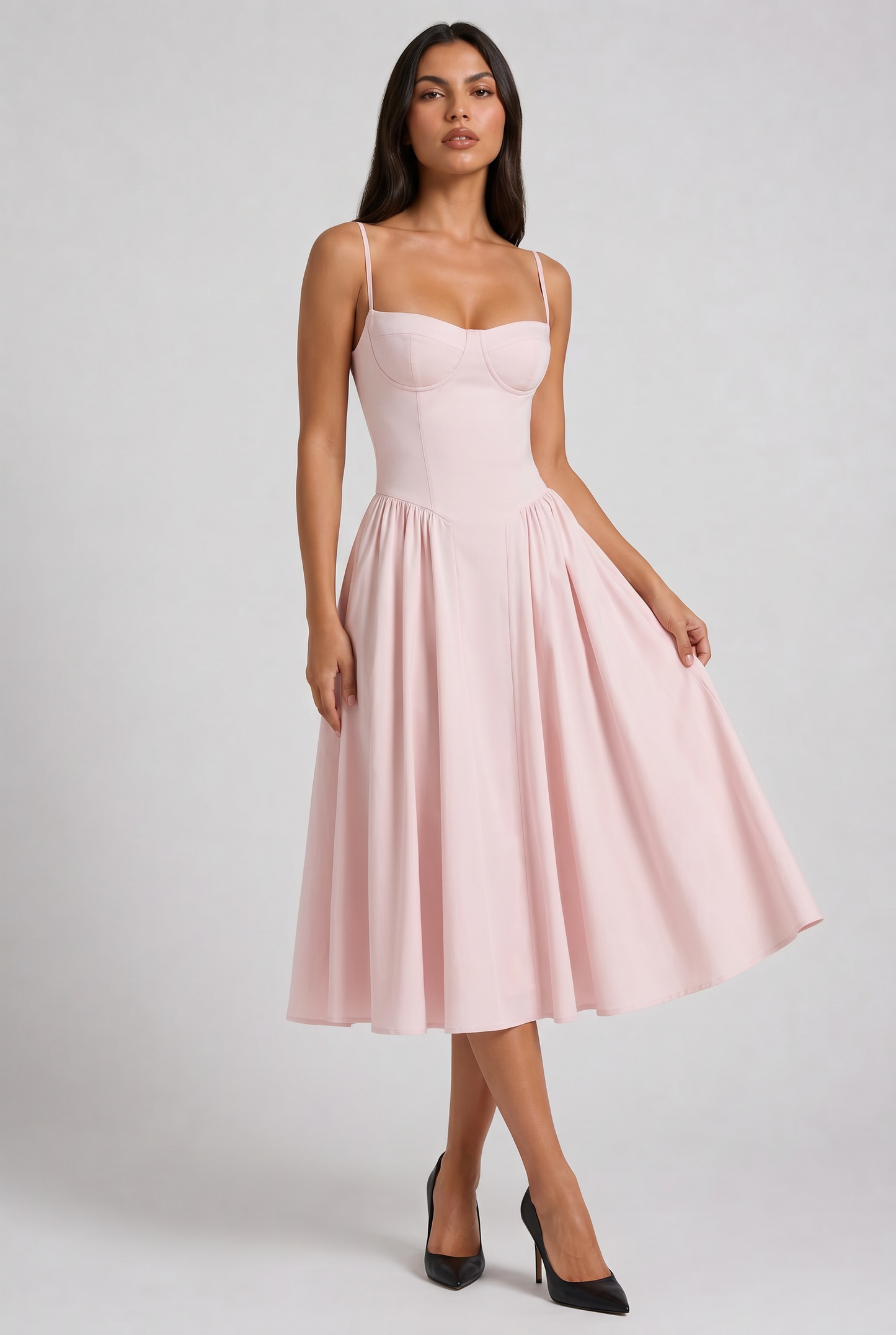 Nea - Vestido Corset con Falda Acampanada