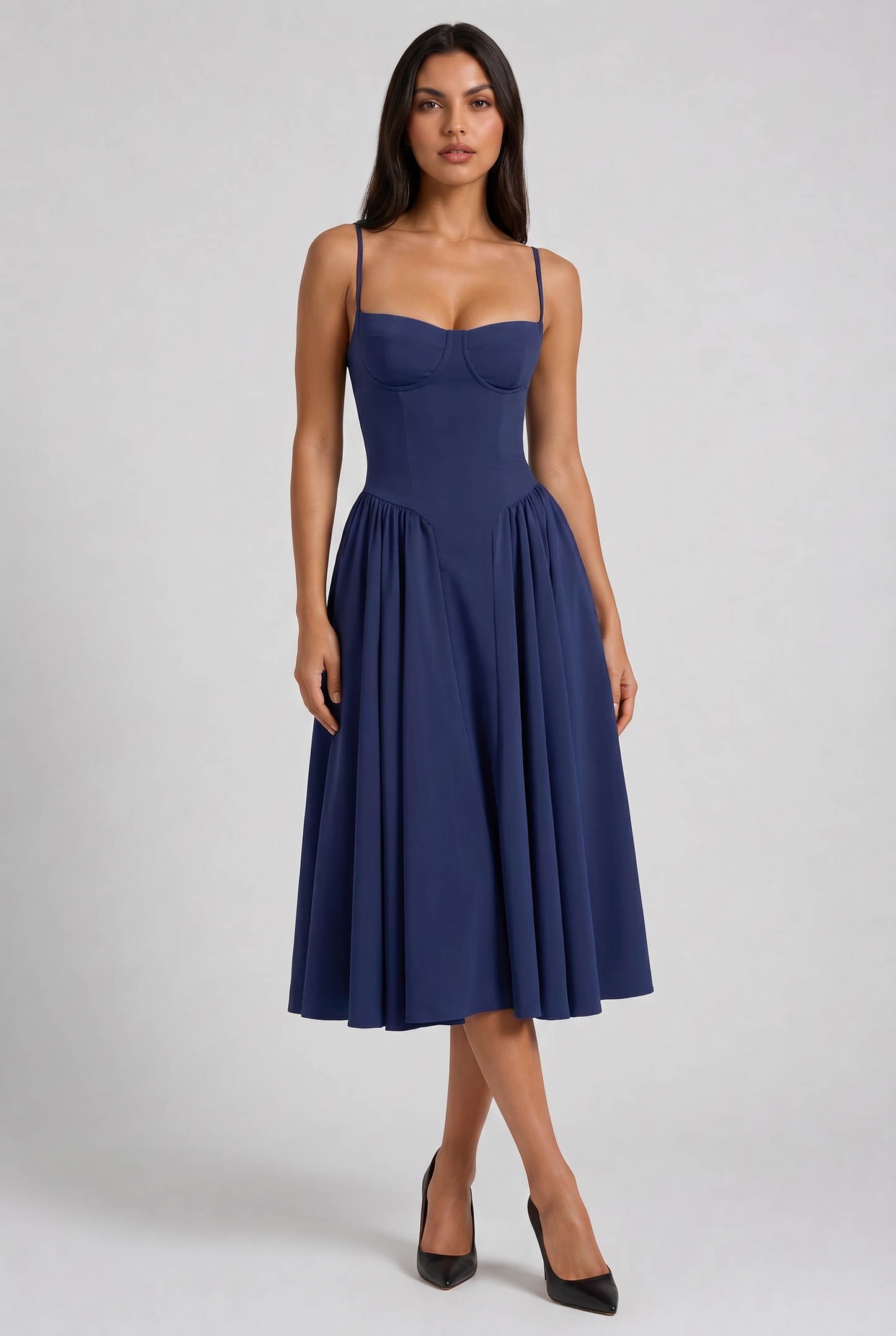Nea - Vestido Corset con Falda Acampanada