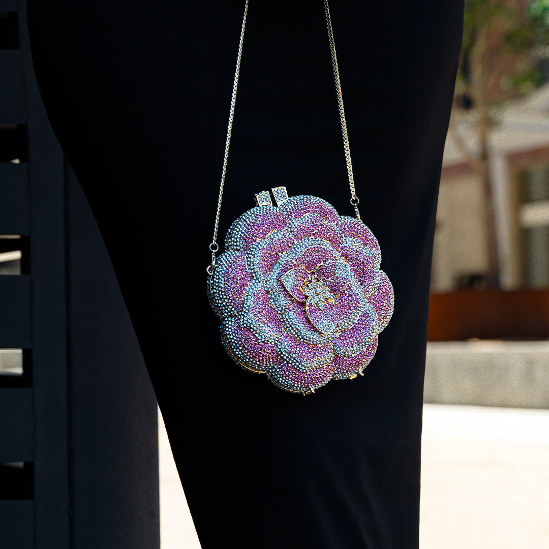 Bolso de Fiesta Jeline con Flores