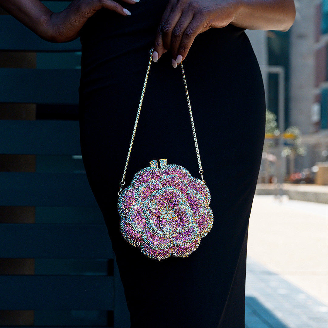 Bolso de Fiesta Jeline con Flores