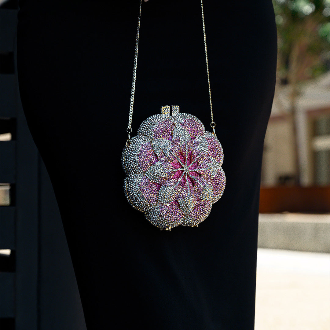 Bolso de Fiesta Jeline con Flores