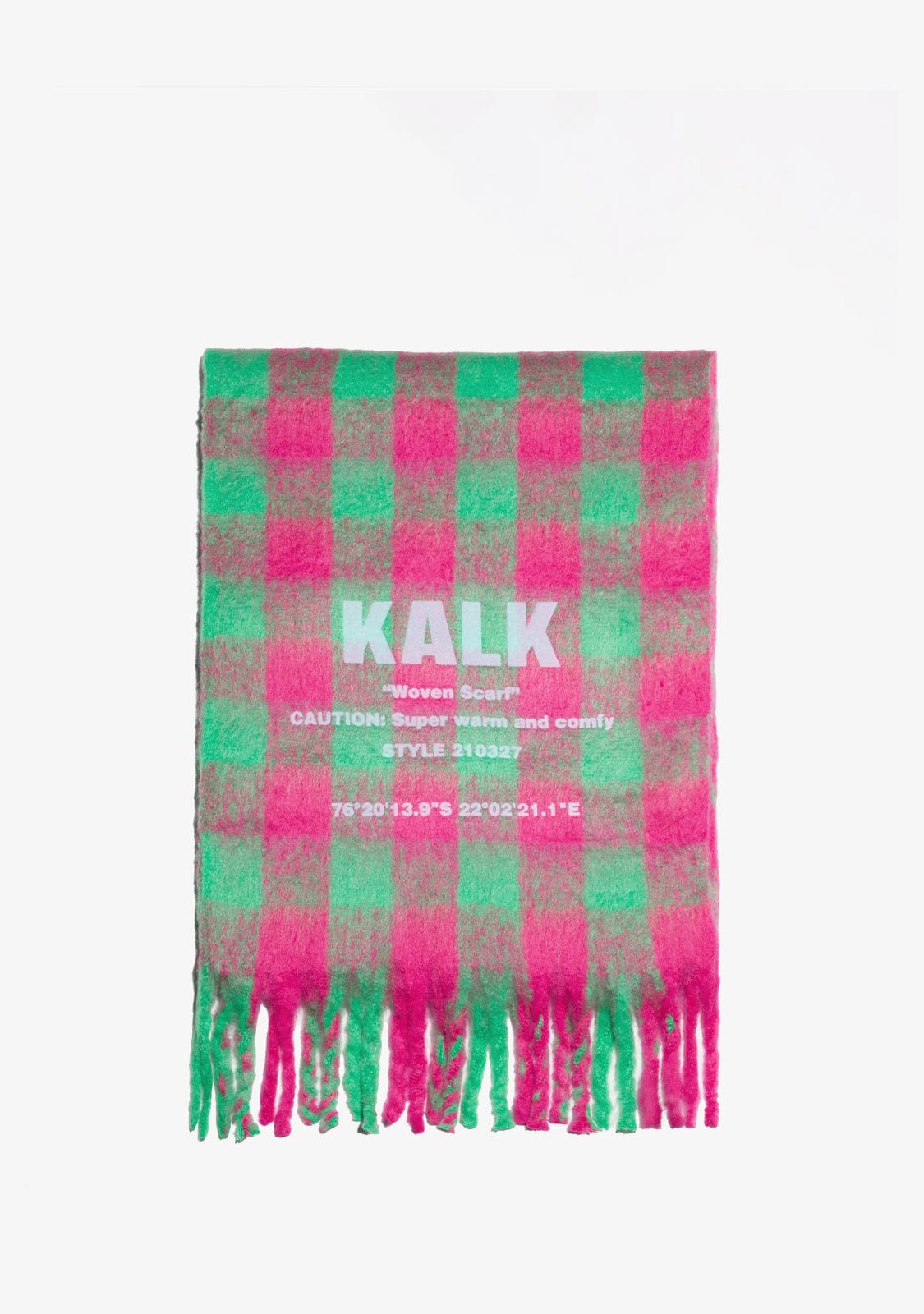 Scarf Vision Green & Fuchsia