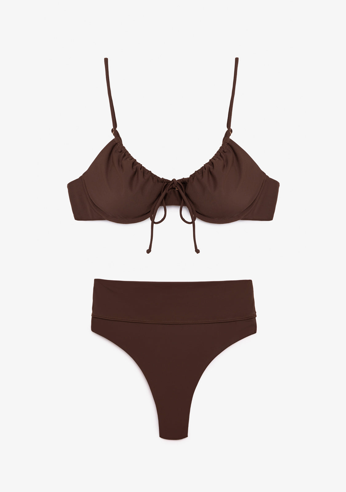 Bikini Rinna Top + Braguita Manami Cacao