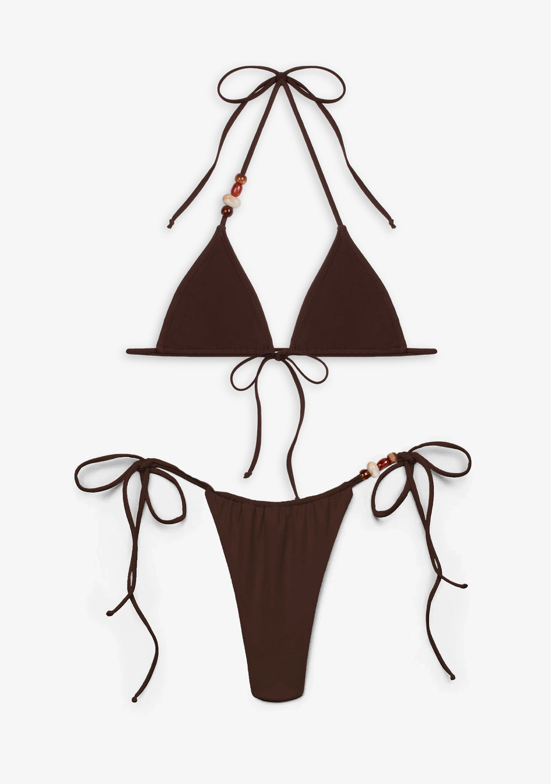 Bikini Top Haley + Braguita Kame Cacao