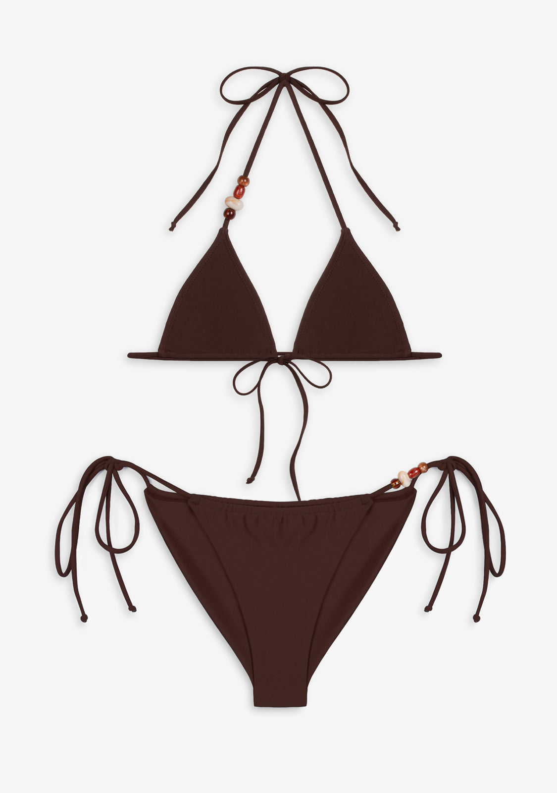 Bikini Top Haley + Braguita Clásica Kame Cacao