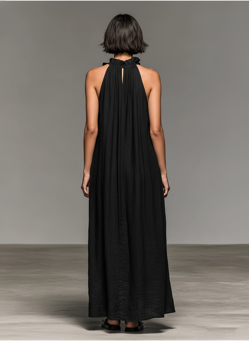 Lúa | Vestido Maxi con Bolsillos