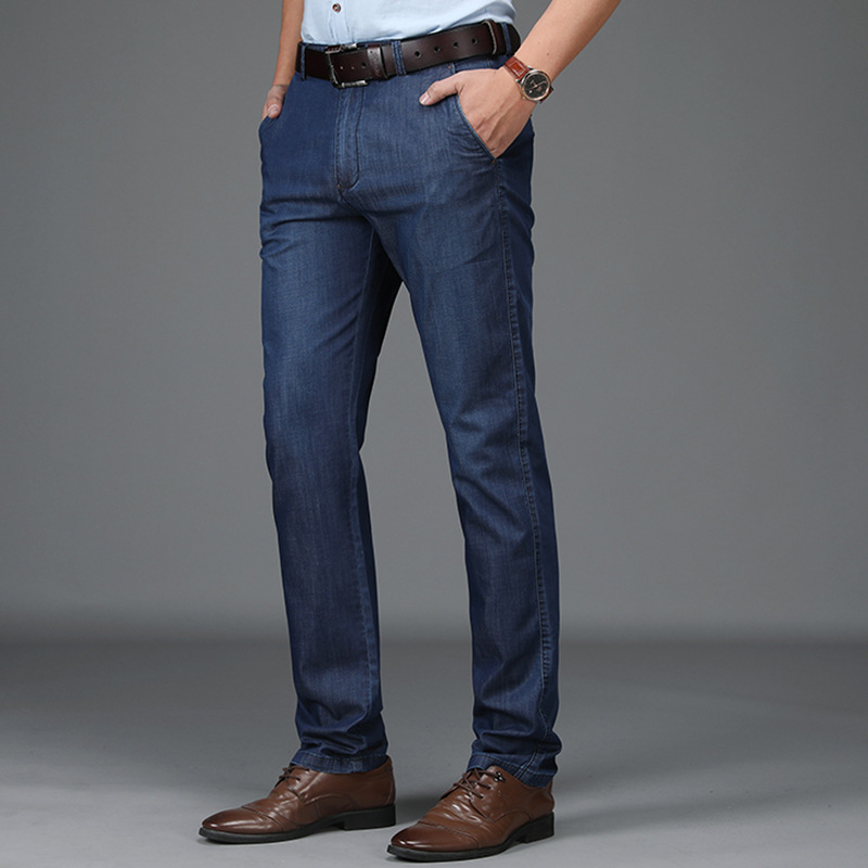 Vaquero de Denim Elástico de Corte Clásico para Hombre