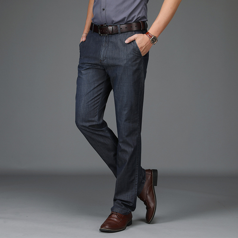 Vaquero de Denim Elástico de Corte Clásico para Hombre