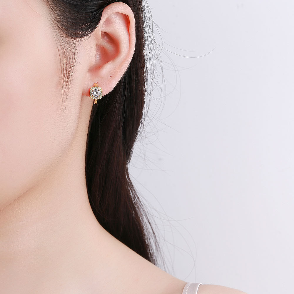Nadine Cuadrado Pendientes | Oro