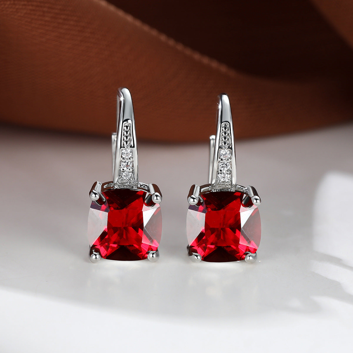 Mystic Piedra Aro Pendientes | Oro
