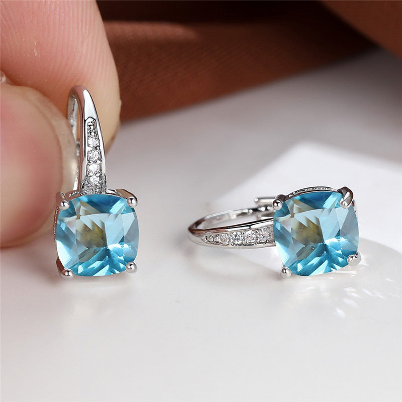Mystic Piedra Aro Pendientes | Oro