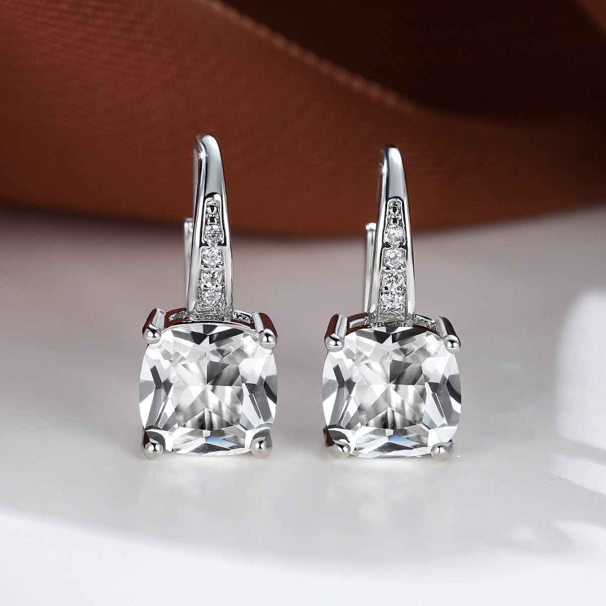 Mystic Piedra Aro Pendientes | Oro