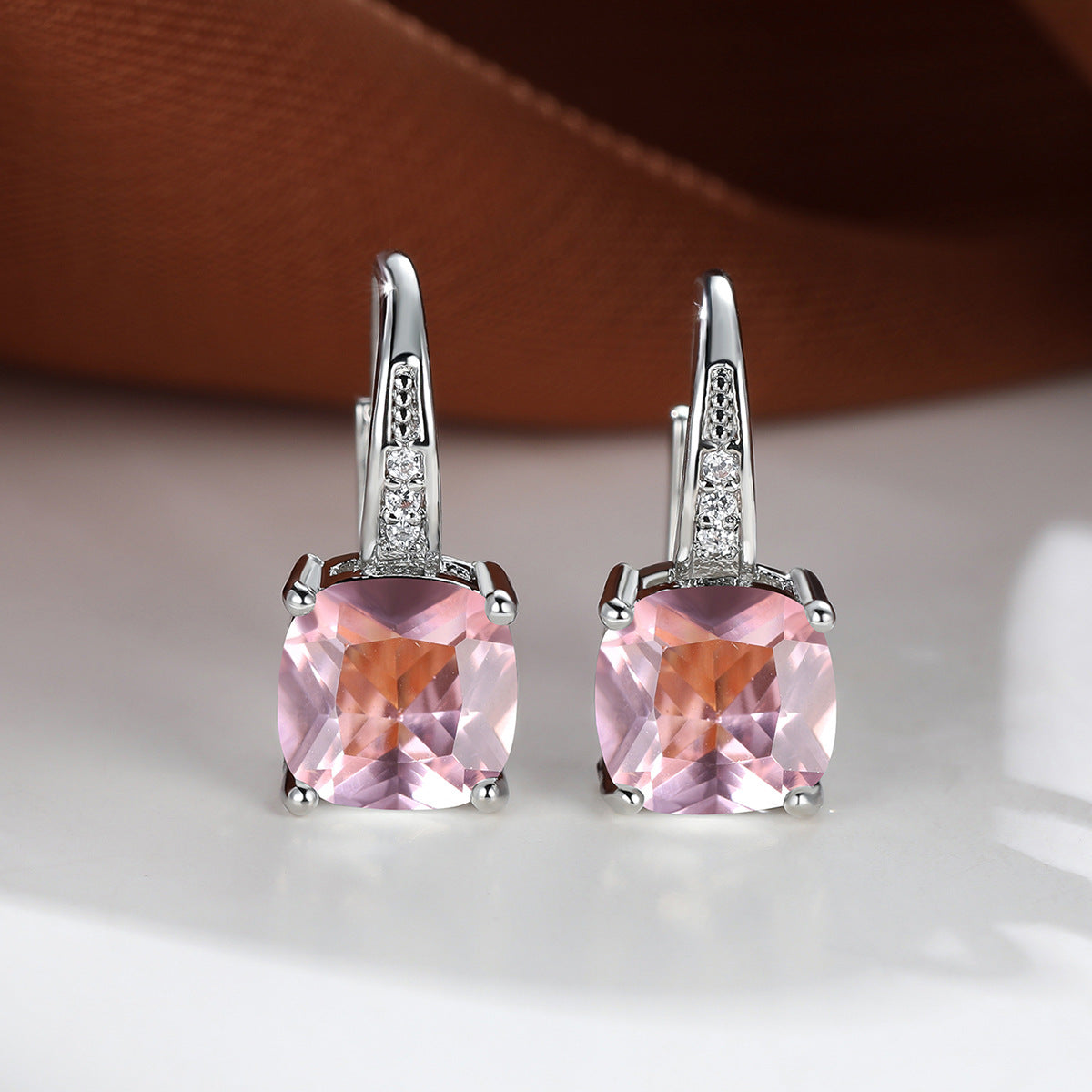 Mystic Piedra Aro Pendientes | Oro