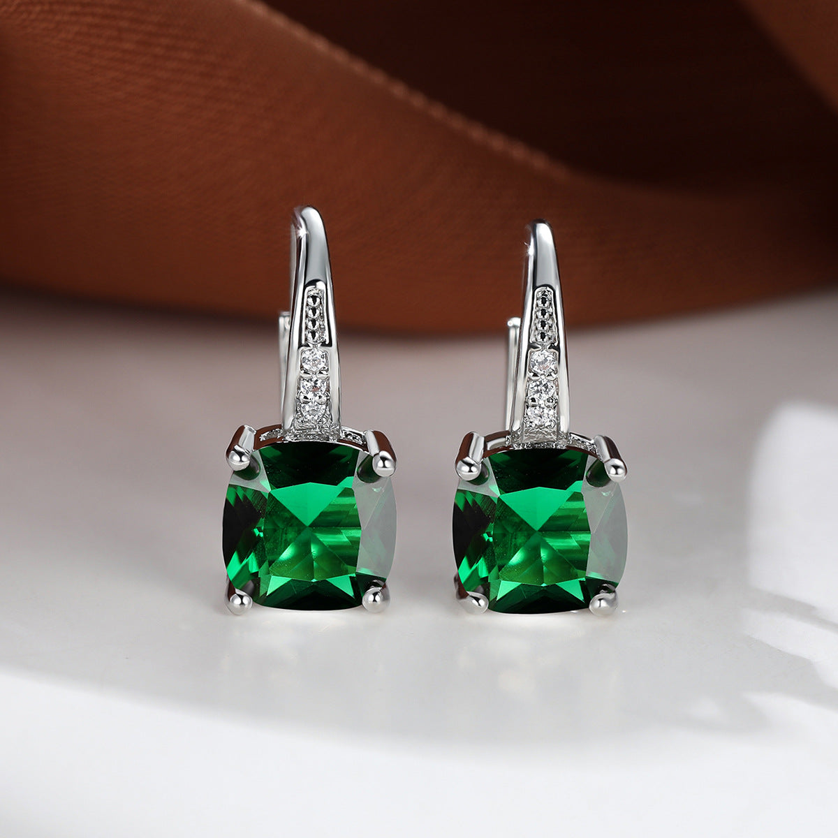 Mystic Piedra Aro Pendientes | Oro