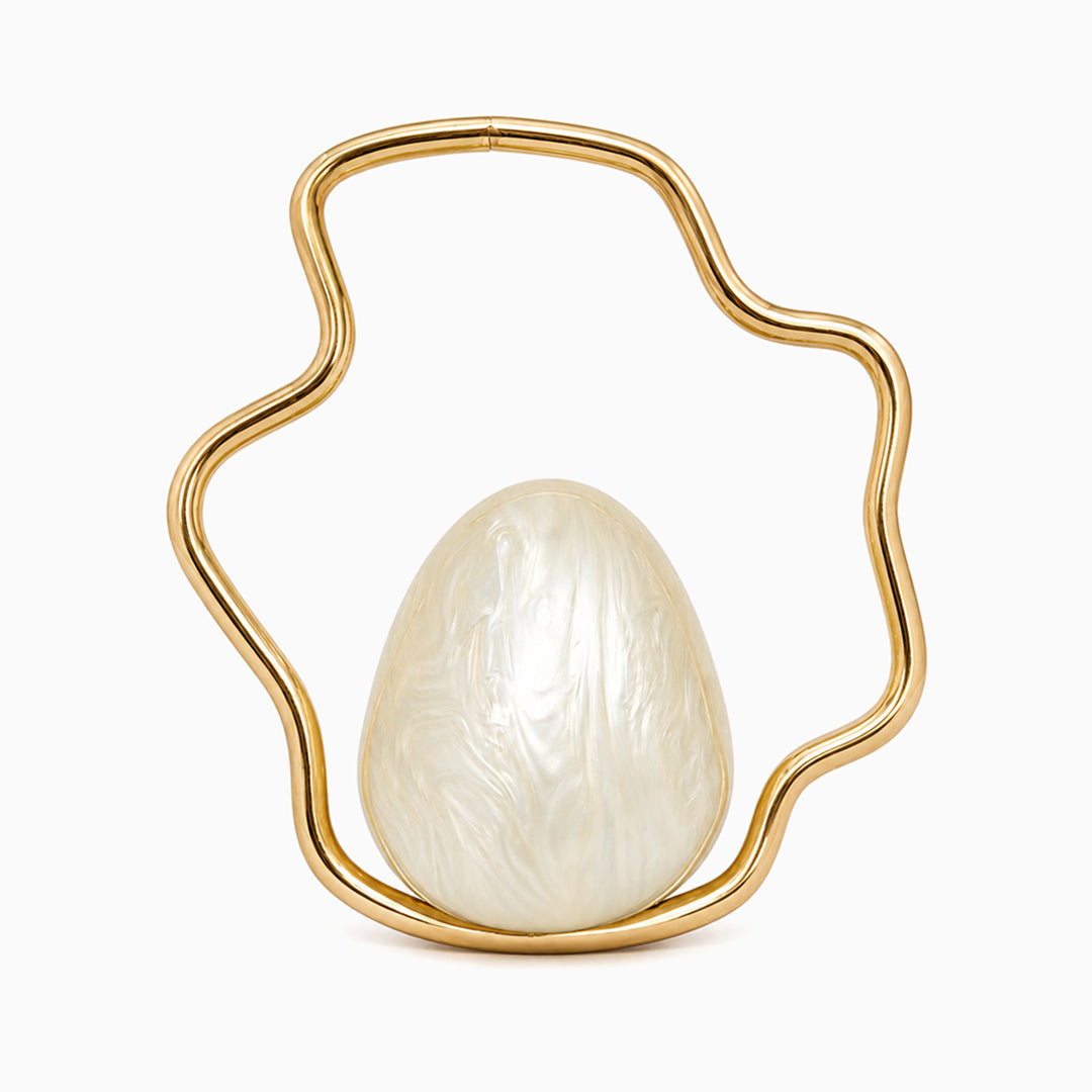 Bolso de Mano Nacarado Ondine