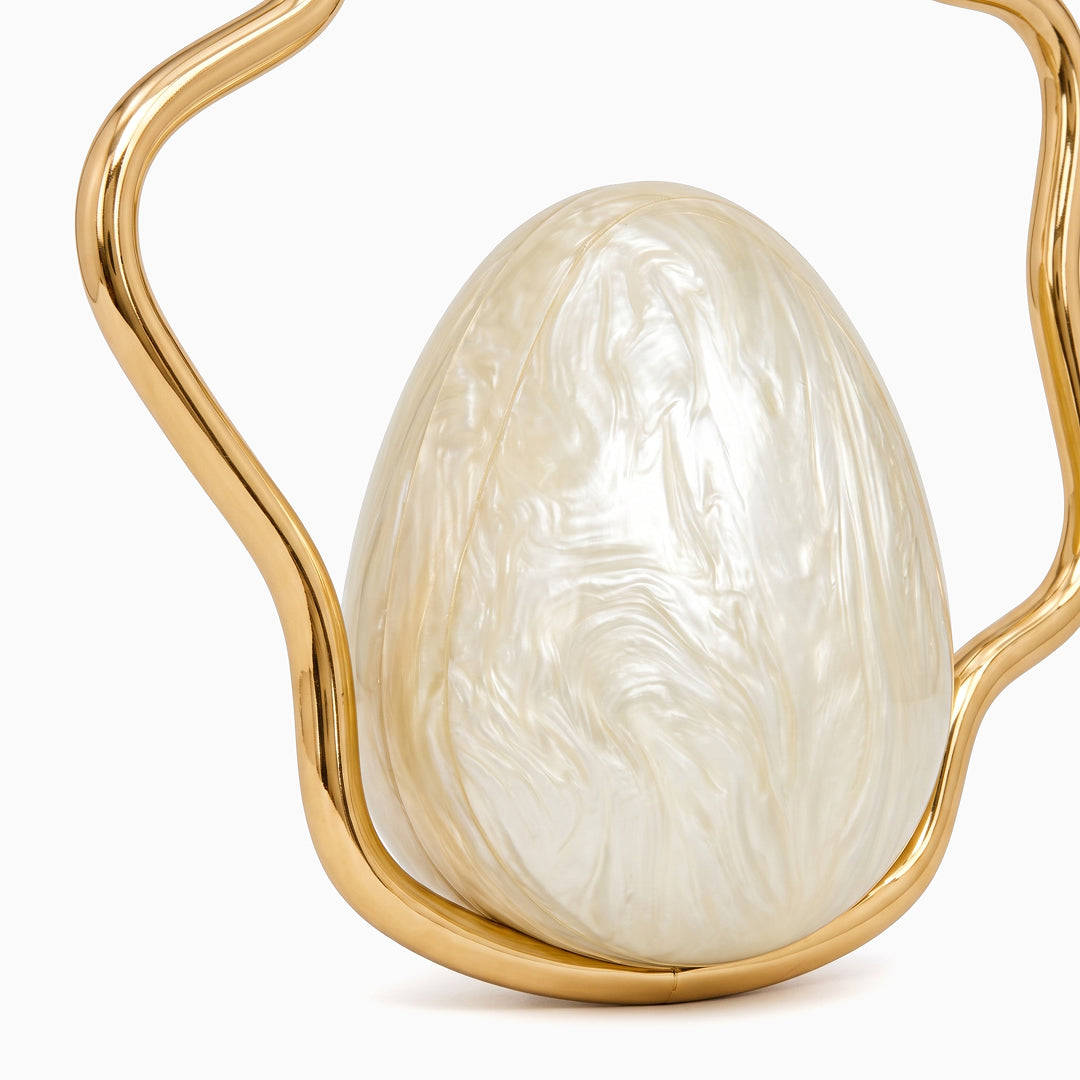 Bolso de Mano Nacarado Ondine