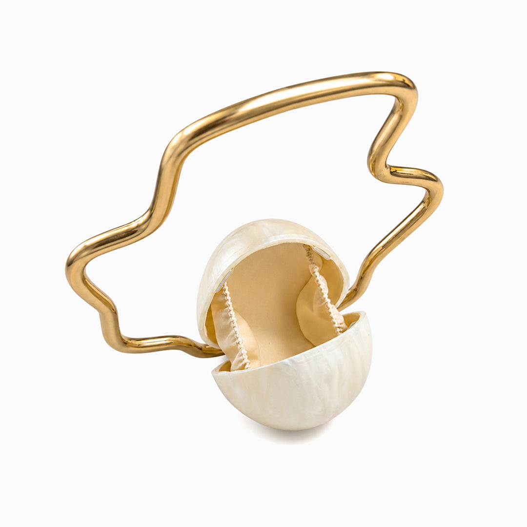 Bolso de Mano Nacarado Ondine