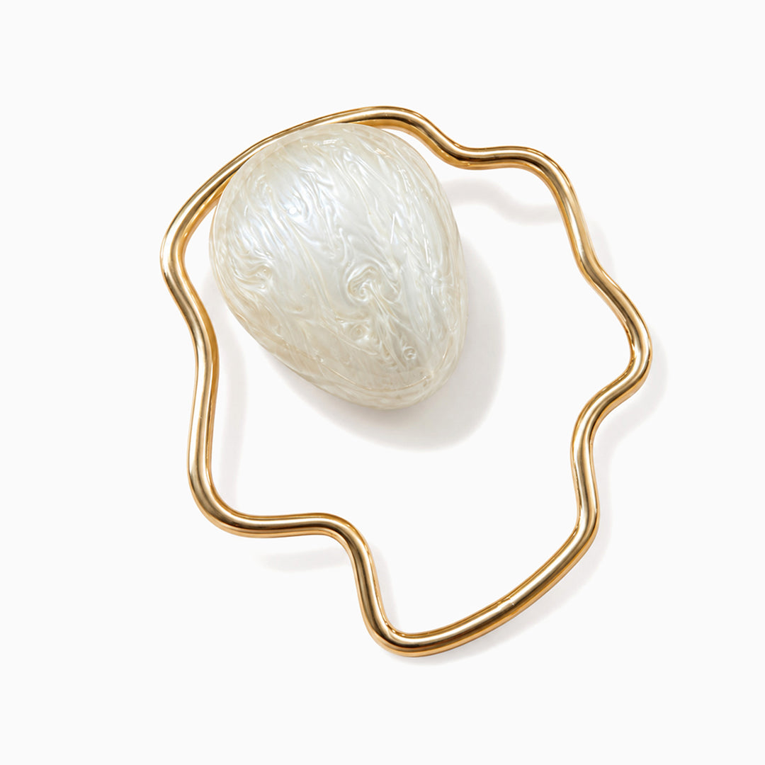 Bolso de Mano Nacarado Ondine