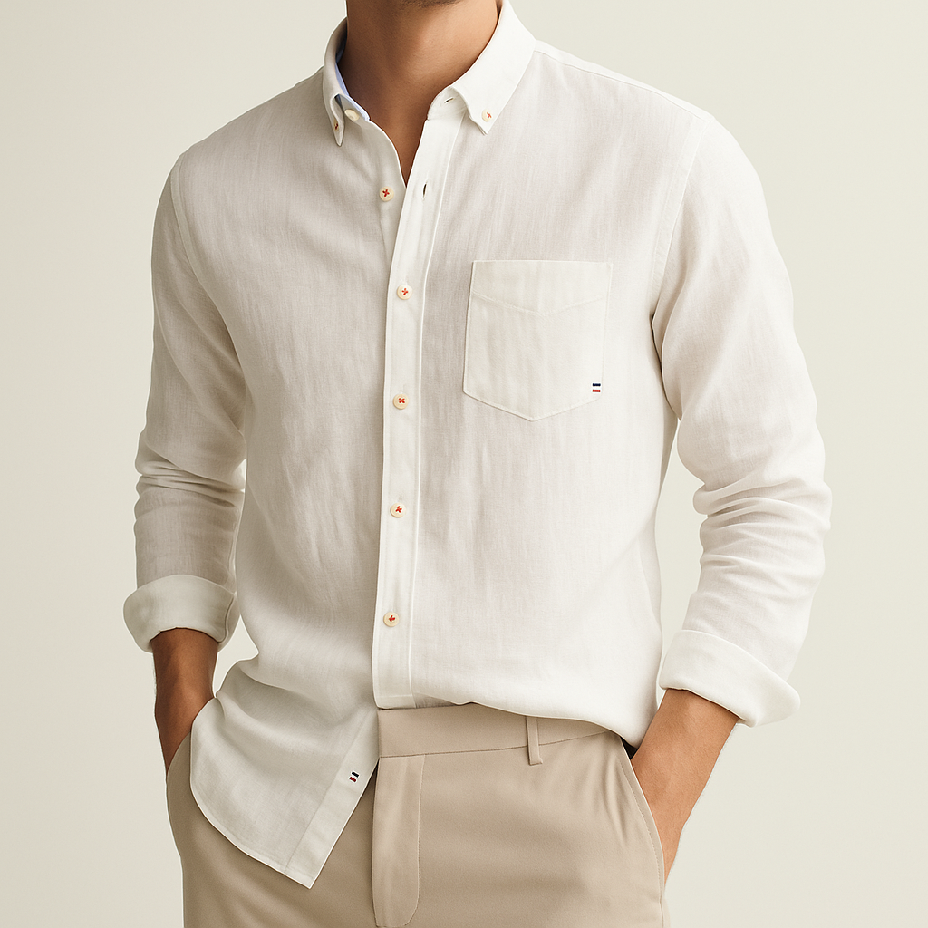 Camisa de lino de Saint-Tropez