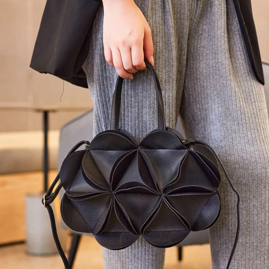 Bolso de Mano Monique con Flor