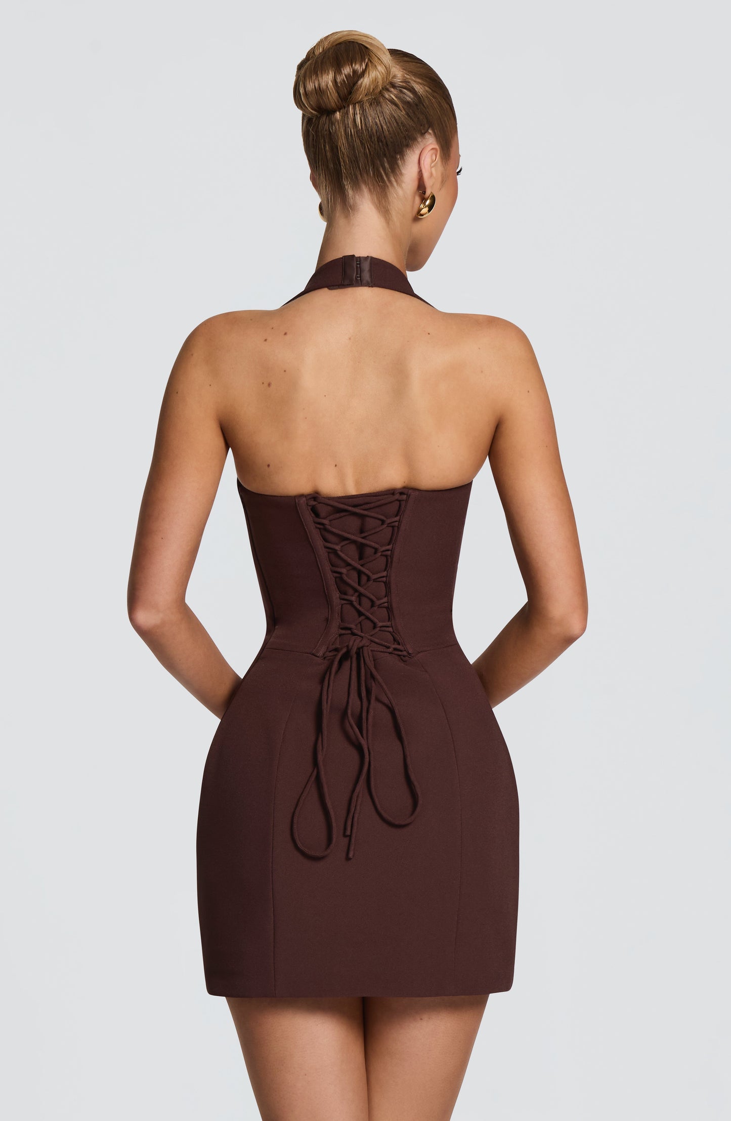 Pilar™ - Vestido Mini Bardot en Crêpe
