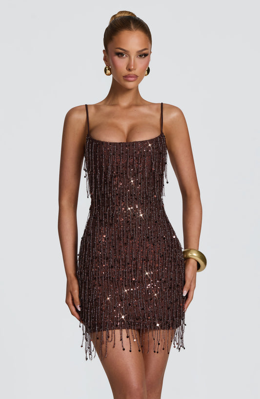 Nuria™ - Vestido Mini de Lentejuelas