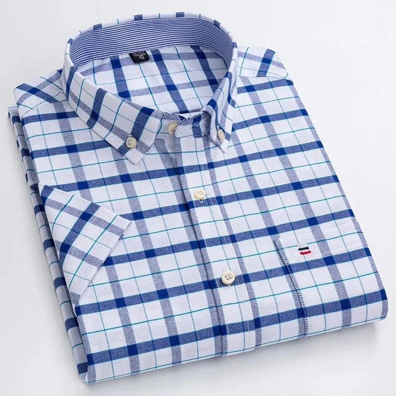 Camisa elegante de algodón para hombre