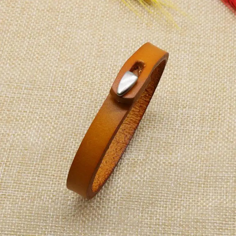 Pulsera de cuero trenzado para hombre