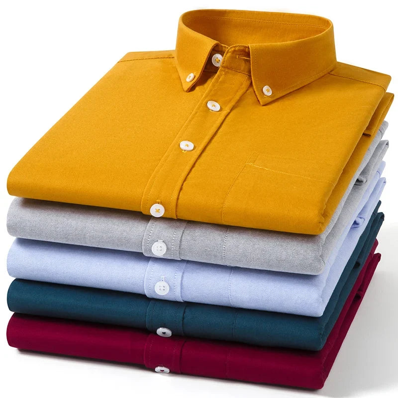Camisa de algodón Oxford