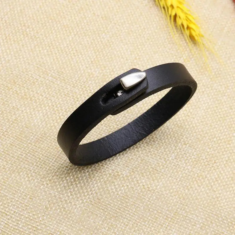 Pulsera de cuero trenzado para hombre