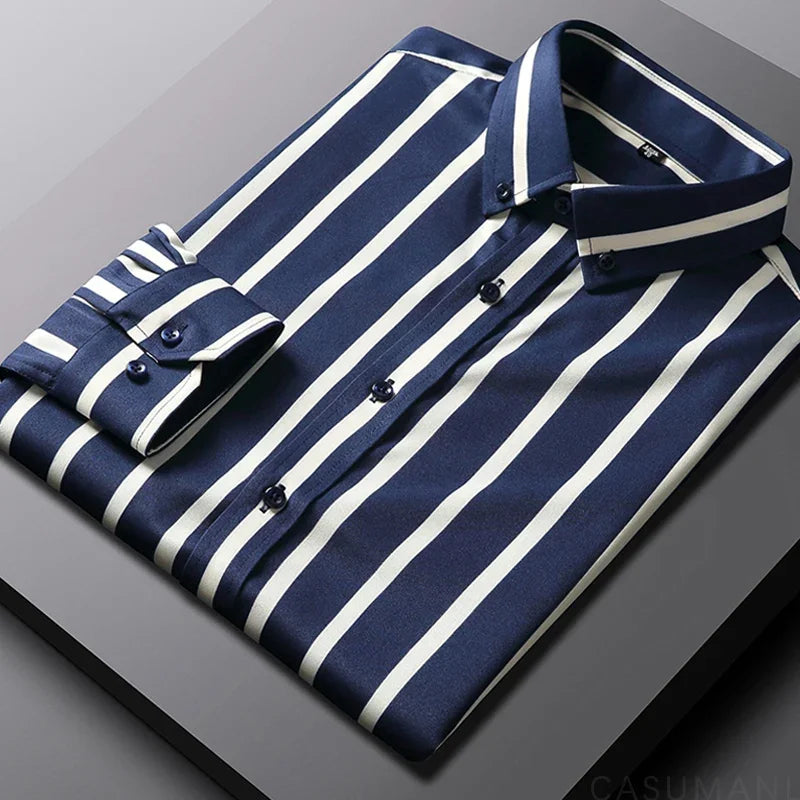 Camisa informal de rayas para hombre