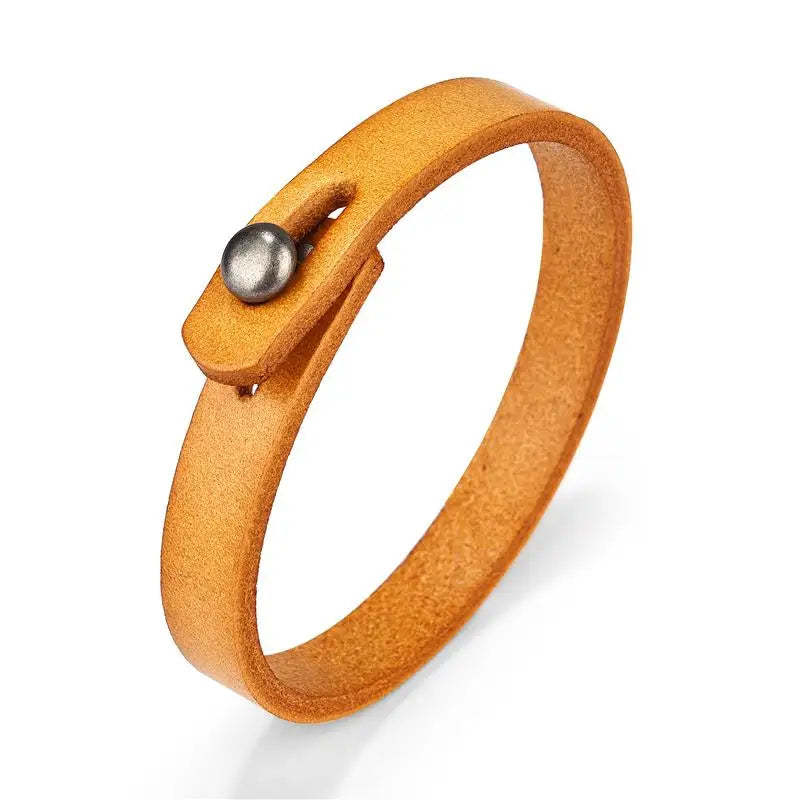 Pulsera de cuero trenzado para hombre