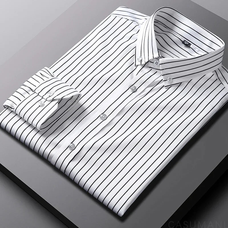 Camisa informal de rayas para hombre