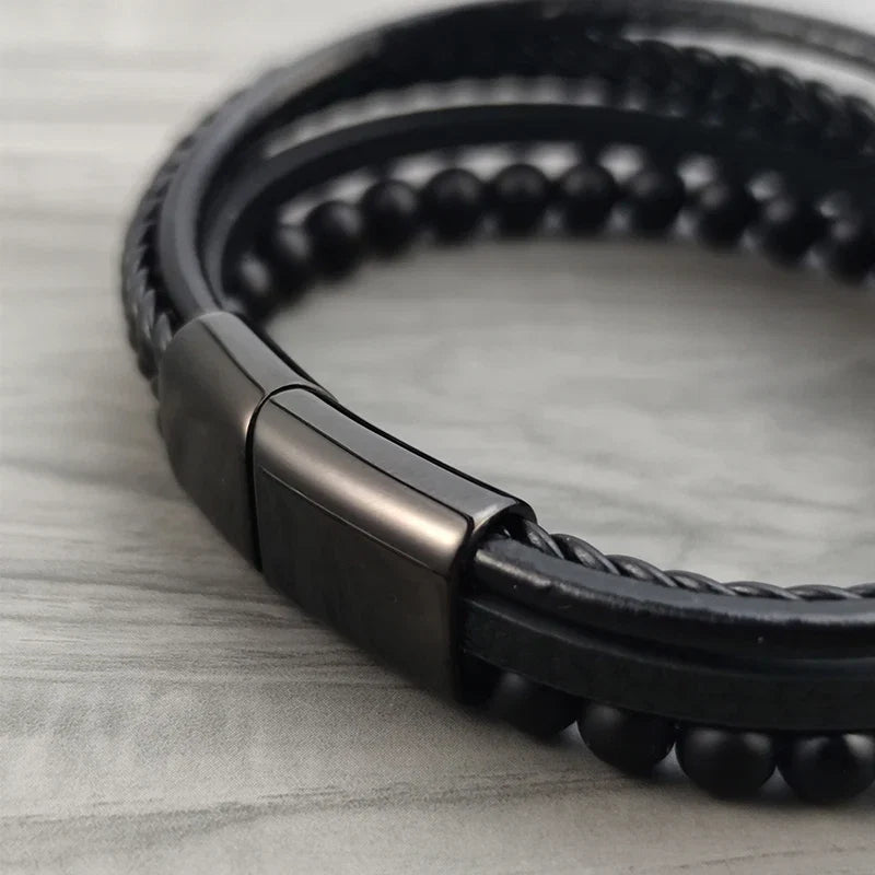 Pulsera de acero de lujo para hombre