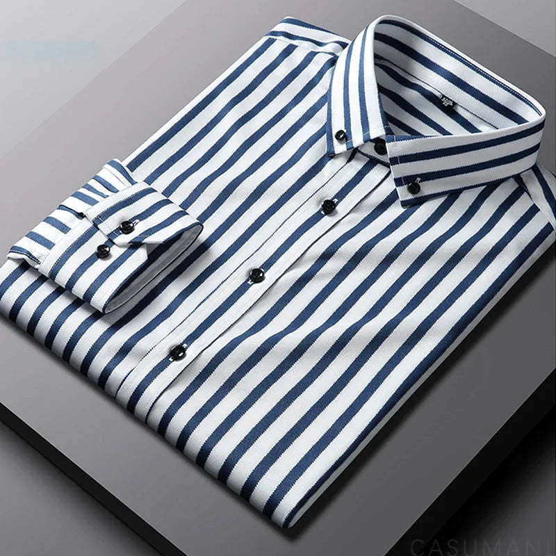 Camisa informal de rayas para hombre