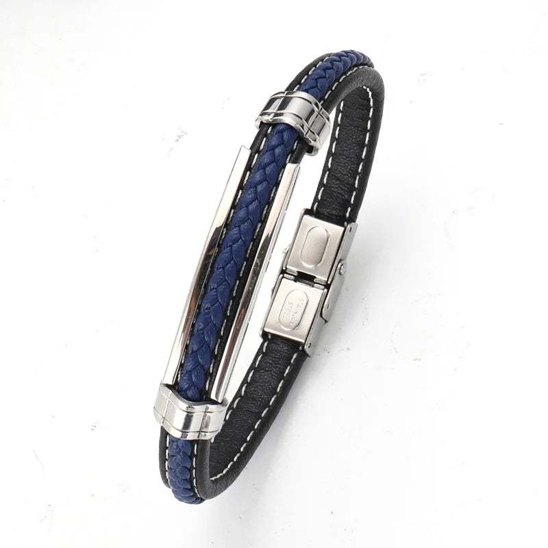Pulsera elegante de acero inoxidable para hombre