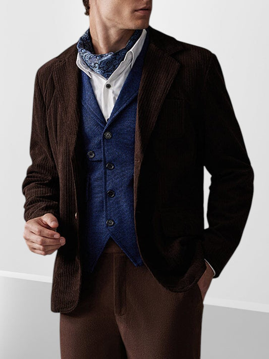 Chaqueta Tipo Blazer de Pana Elegante