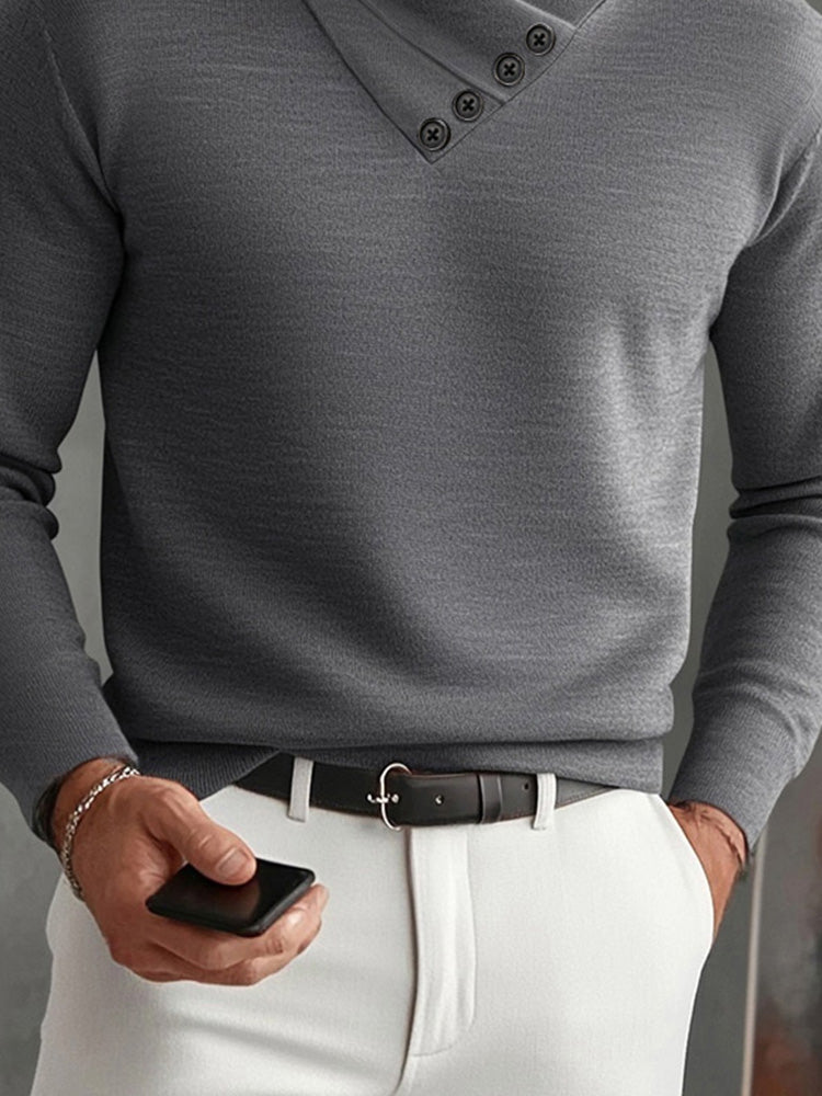 Camiseta Interior Elegante con Cuello Cruzado para Capas