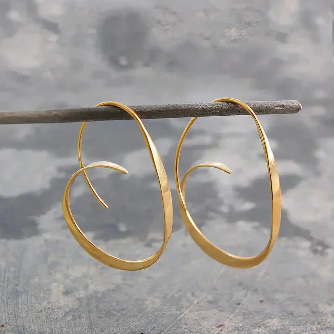 Pendientes Colgantes de Espiral Abierta