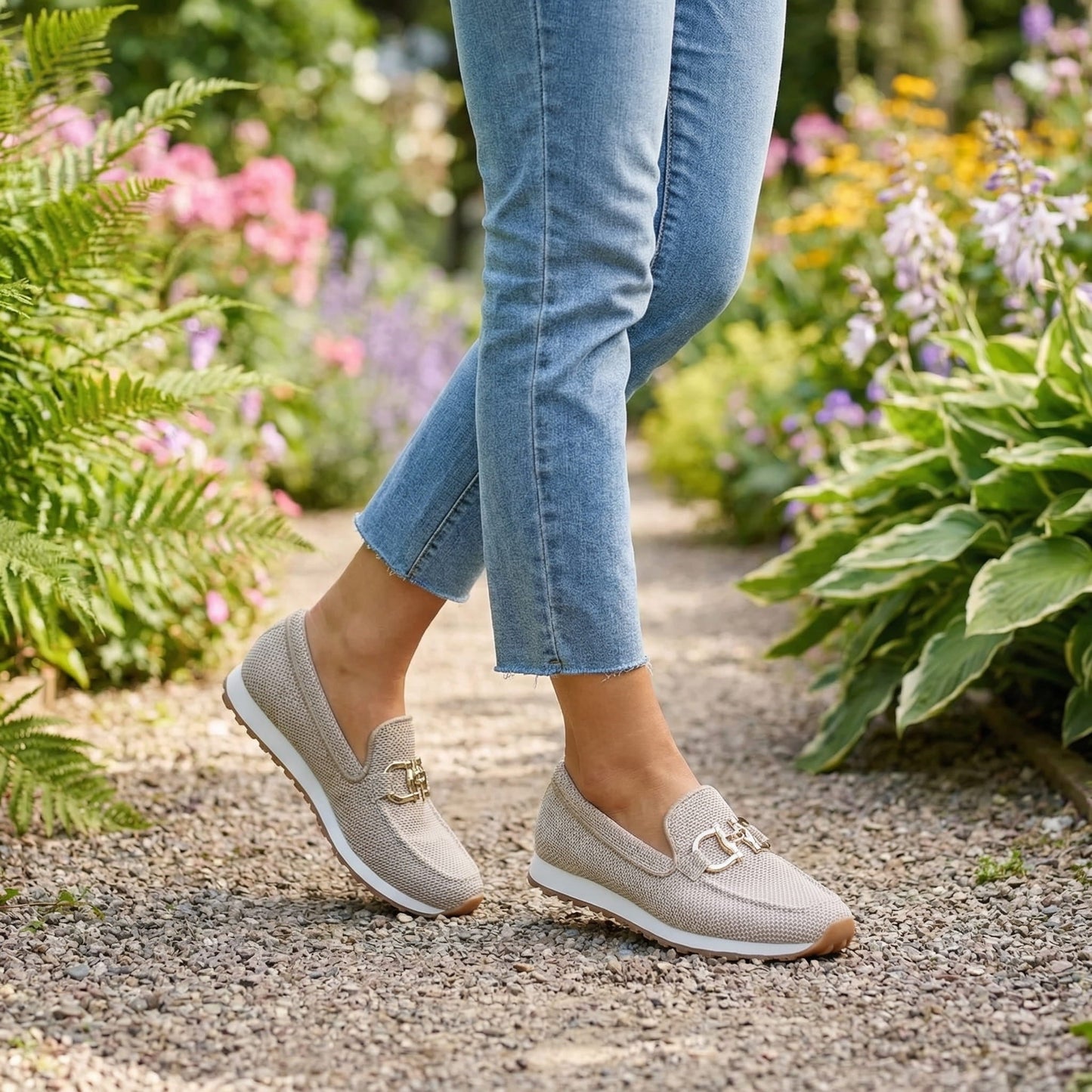 Lili - Zapatillas tipo mocasín ortopédicas