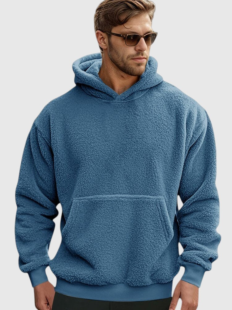 Sudadera con capucha reversible de felpa suave