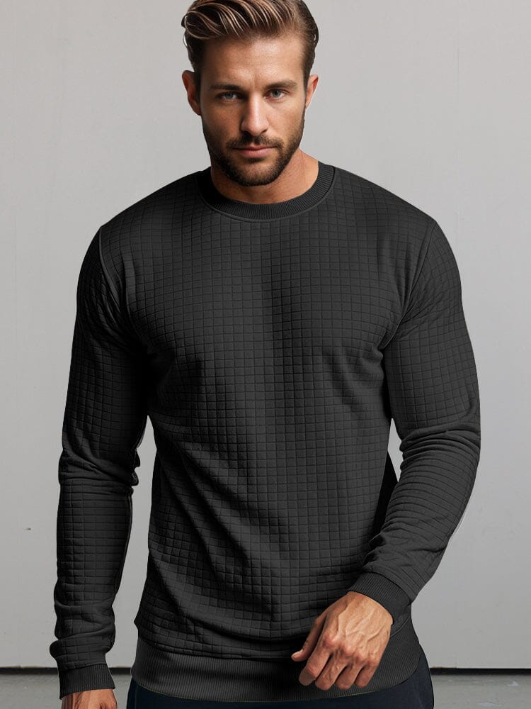Sudadera informal de cuadros tipo jersey